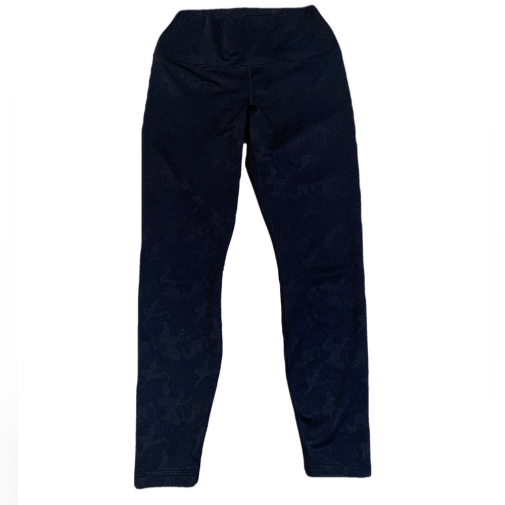 90 Degree By Reflex Navy Blue Camo Athletic Leggings - Size M